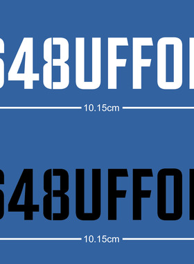 648buffon印字布冯648场手臂赞助热转印印号