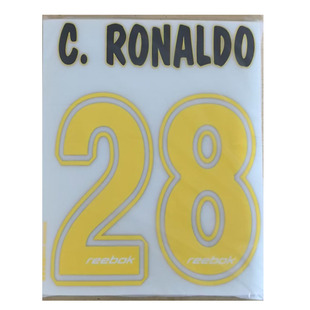 0203里斯本印字28号罗纳尔多#28 C. RONALDO Nameset热转印印号