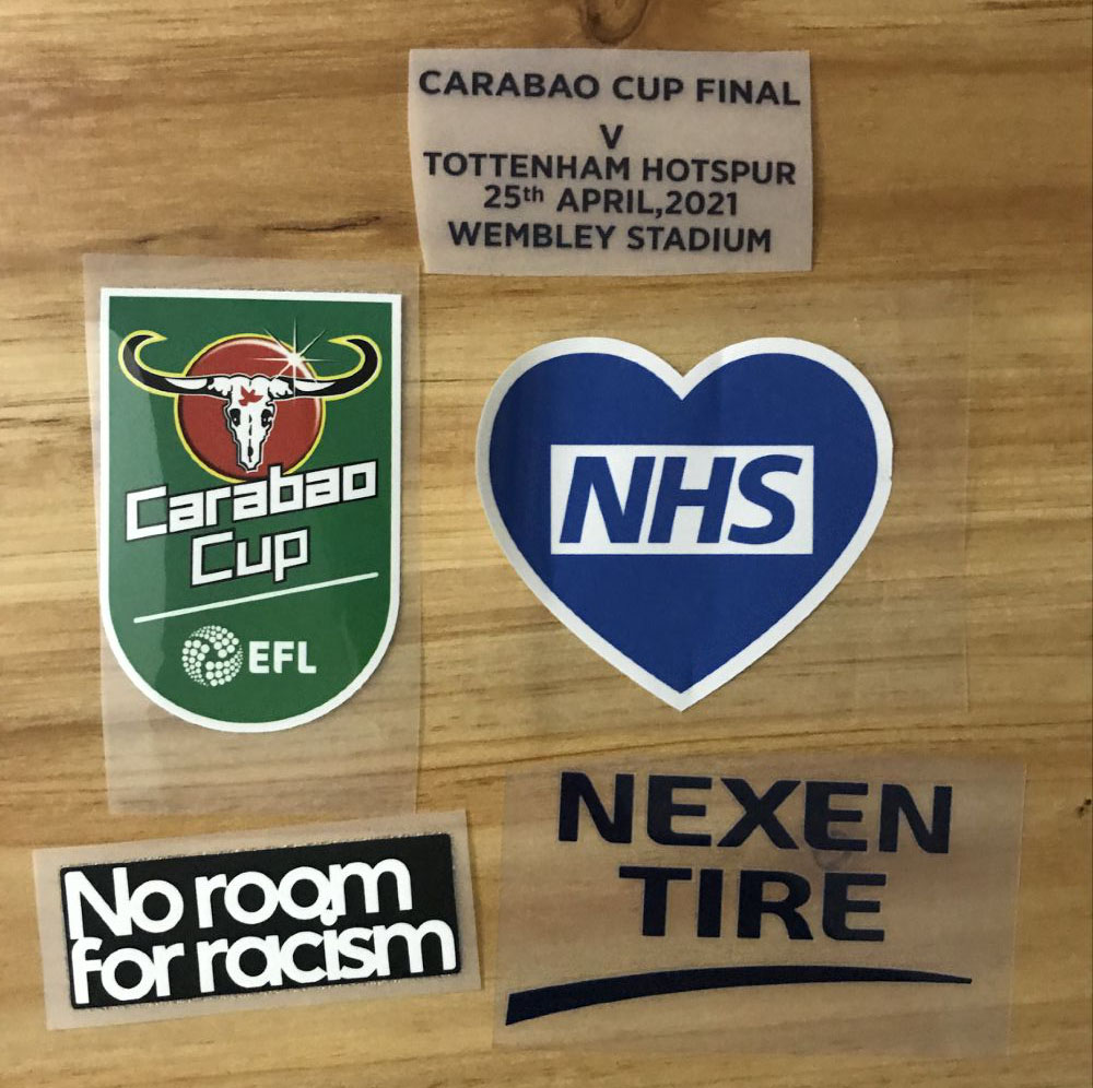 2021carabao cup final Patch曼城联赛杯决赛臂章热转印足球印号