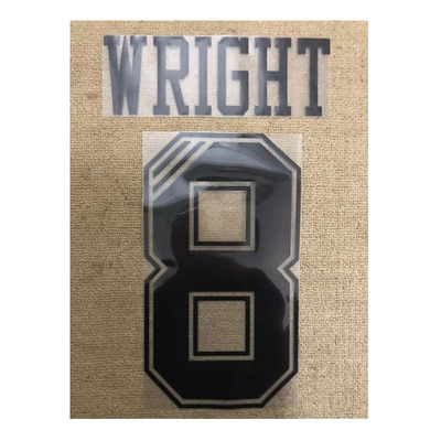 1993-1995阿森纳印字8号赖特印号#8 WRIGHT Nameset植绒