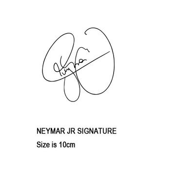 内马尔签名烫印Neymar JR签名热转印烫画印号