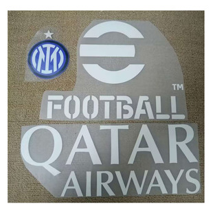 2025国米训练服赞助QATAR Airways和Football赞助热转印烫画