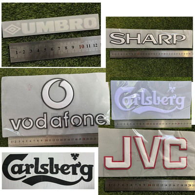 曼联复古球衣Vodafone赞助阿森纳胸前赞助JVC热转印立体足球印号