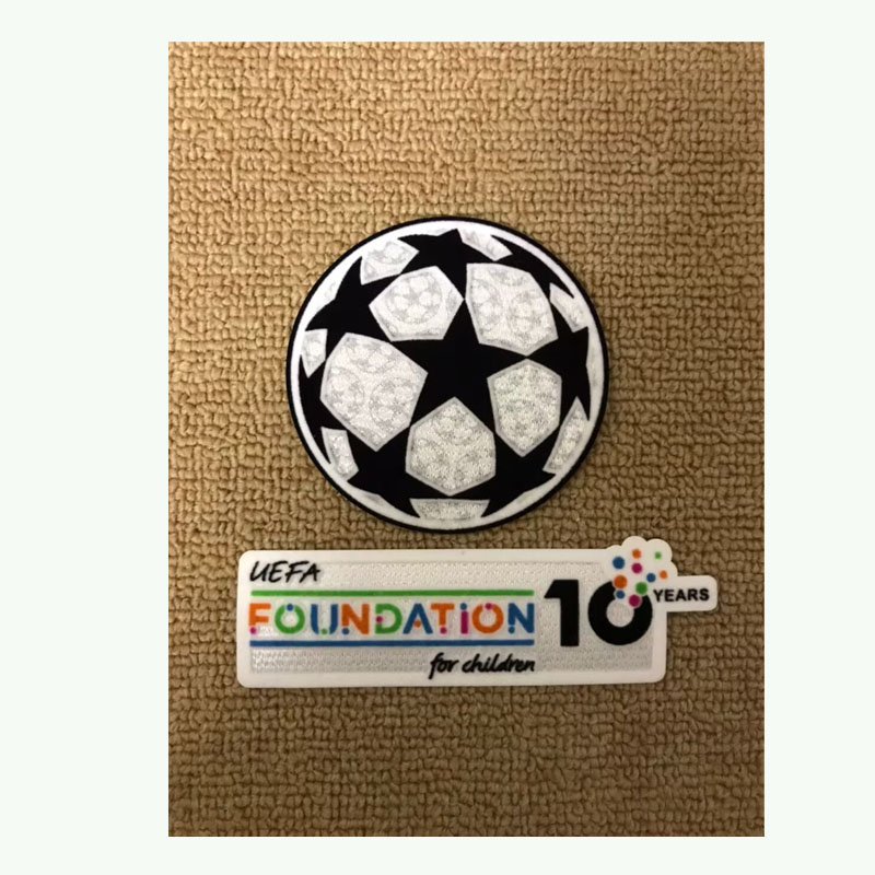2025欧冠决赛臂章欧冠10次公平条欧冠球热转印植绒徽章