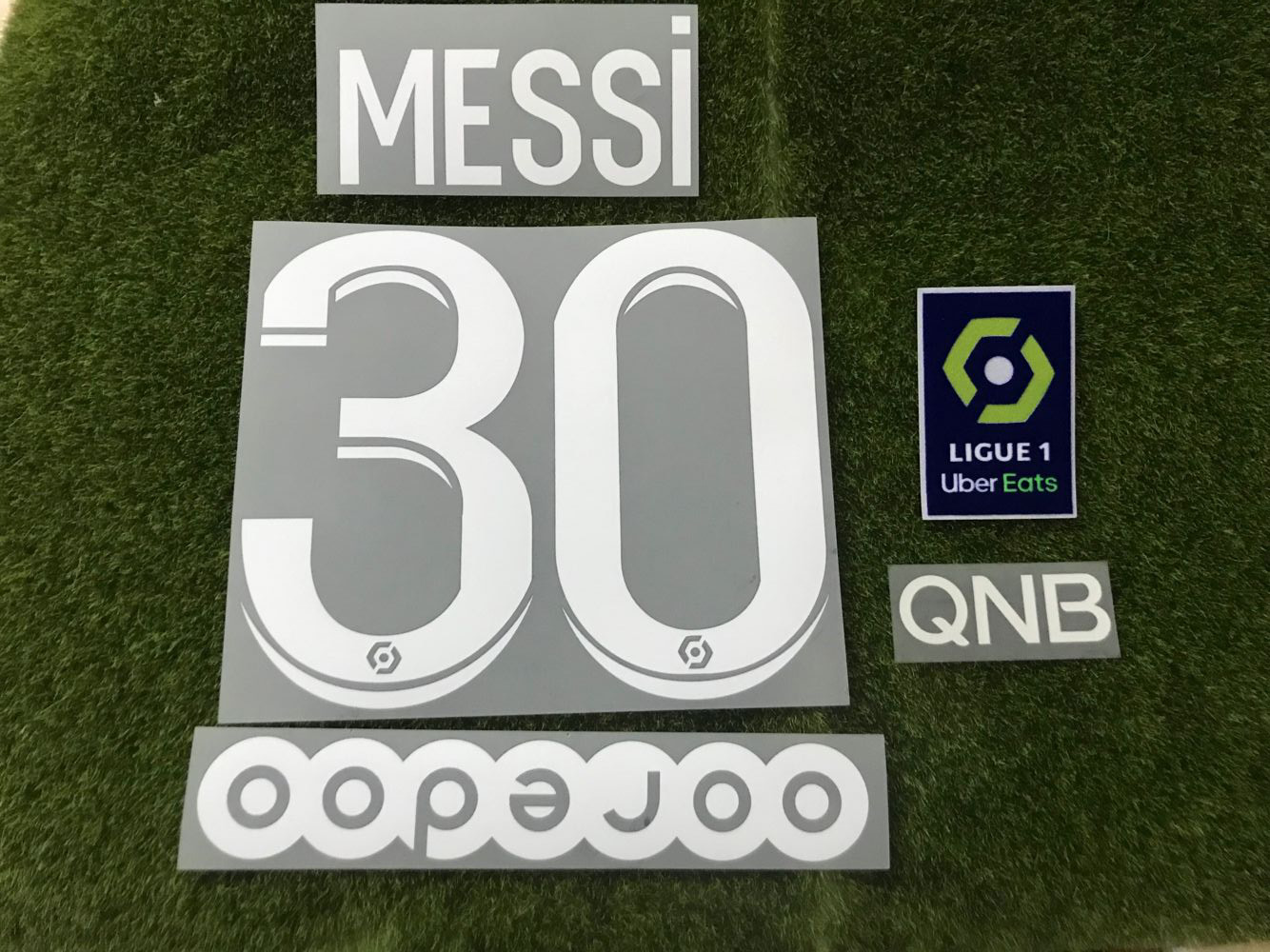 2021巴黎梅西印字#30 MESSI法甲臂章QNB ooredoo