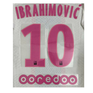 2014-2015巴黎10号伊布印字#10 IBRAHIMOVIC Nameset