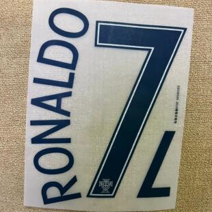 2016葡萄牙客场7号C罗印字#7 RONALDO Nameset Printing
