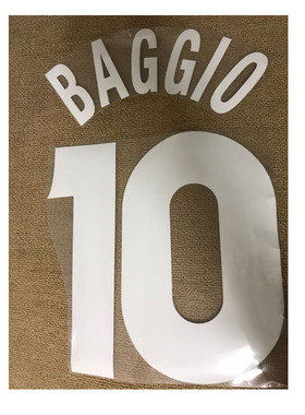 10号巴乔植绒印字#10 BAGGIO Nameset热转印印字印号