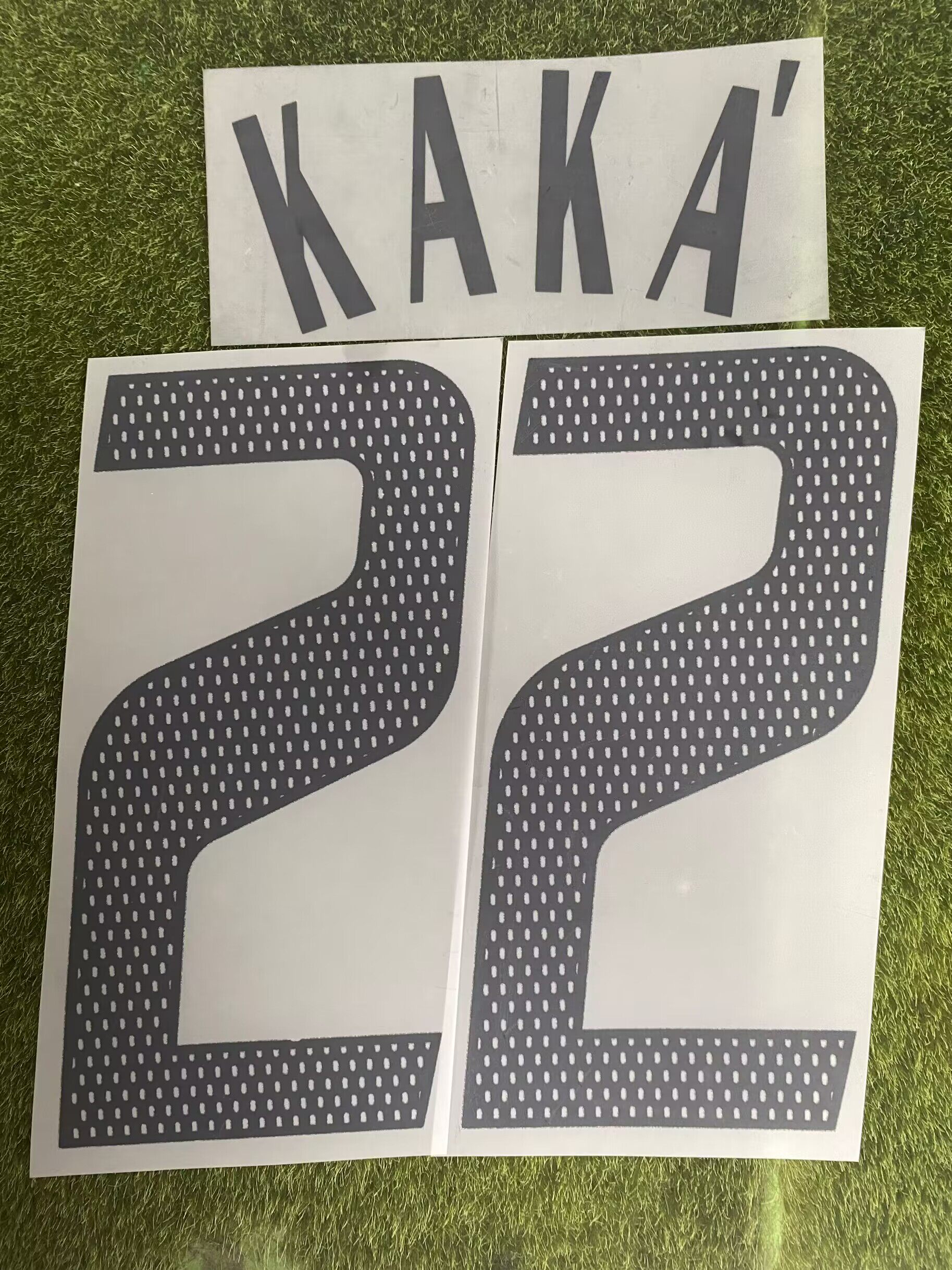 AC米兰22号卡卡印字#22 KAKA 定制法甲印号自定义DIY热转印足球烫