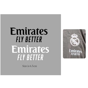 2024皇马训练服赞助Emirates Fly Better热转印印字印号