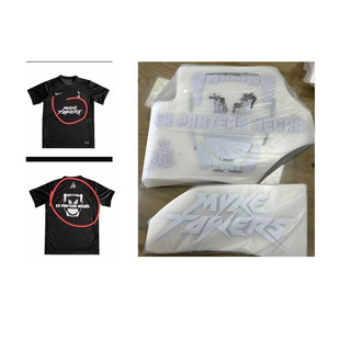 热刺广告前后幅印字印号热转印烫画