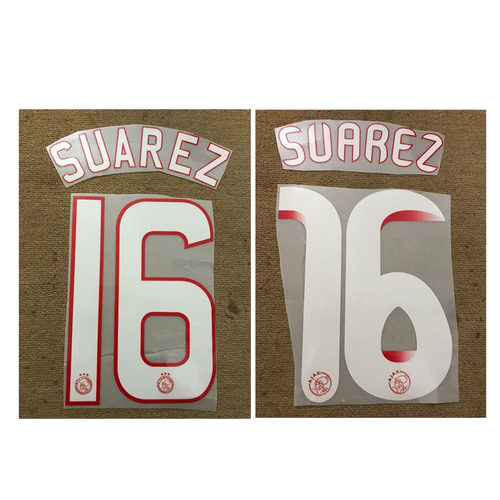 阿贾克斯印字16号苏亚雷斯印号#16 SUAREZ Nameset热转印