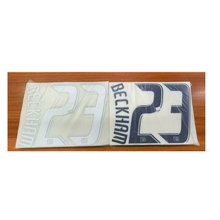 复古1213银河主客场印字23号贝林汉姆 Nameset 热转印足球印号