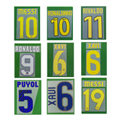 复古巴萨印字梅西罗纳尔迪尼奥亨利伊涅斯塔内马尔苏亚雷斯印号