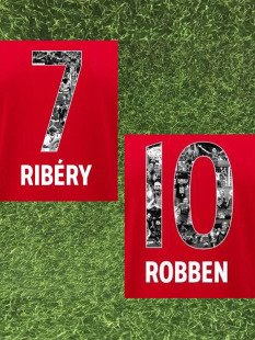 2019特别版里贝里罗本印字拉菲尼亚罗贝里告别印字热转印印号