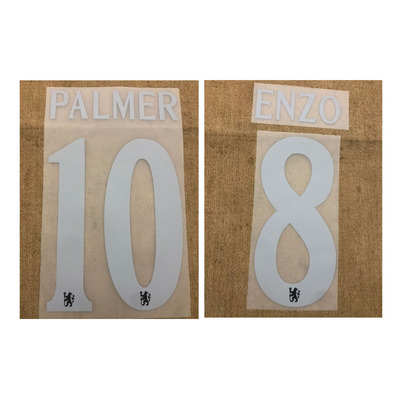 2526切尔西二客印字欧冠10号帕尔默恩佐内托佩德罗热转印印字印号