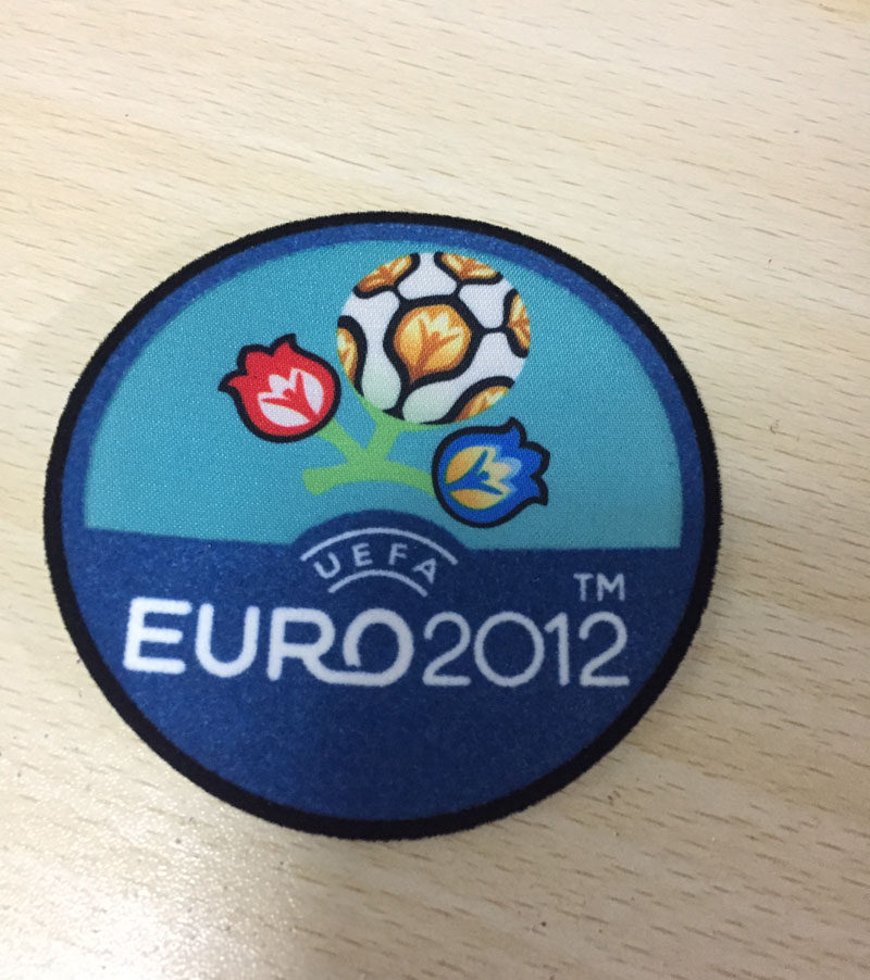 2012欧洲杯臂章西班牙法国英格兰葡萄牙德国足球比赛植绒臂章