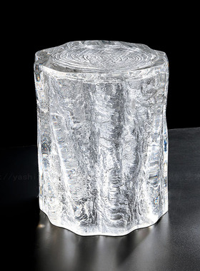 透明树脂创意艺术风仿生换鞋凳