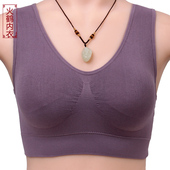 大码 文胸无钢圈妈妈内衣 背心式 中老年胸罩比纯棉舒适新款 2020爆款