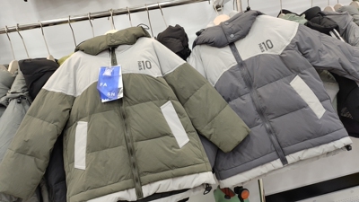 秀羽特中大童羽绒服120-160清货绿色120130140150有货88清货