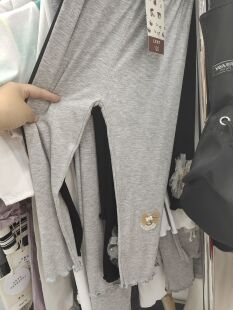 乐可110-150中童莫代尔螺纹打底裤110-150