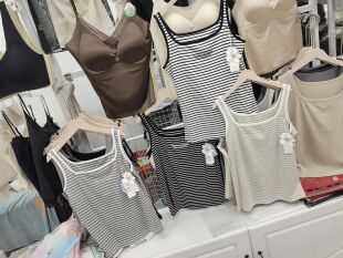 必娇雅d106条纹背心4色全场两件59.9