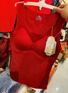 妃恋丝丹69812中国红粉底液舒适隐形背心一体杯xl-xxl