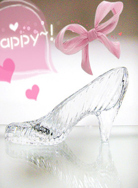 水晶女友闺蜜生日毕业纪念玻璃鞋