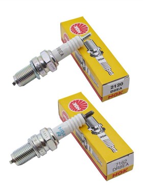 适用豪爵本田D8型男式跨骑三轮摩托车NGK带电阻火花塞 D8EA DR8EA