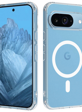 适用谷歌pixel9手机壳pixel9Pro新款磁吸pixel9Pro Xl 手机套 9A 透明防摔pixel9Pro Xl手机壳防刮花软边硬背