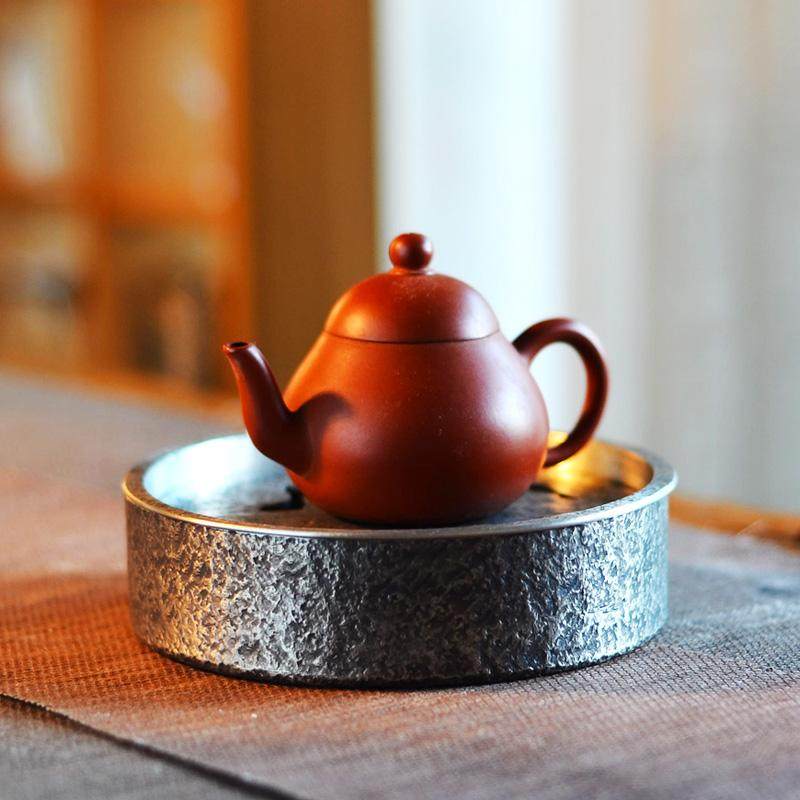 手工锡壶承鼓型干泡台储水壶托壶垫功夫茶盘茶道禅意复古旧茶盘垫,餐饮具,茶托,淘宝优惠券,粉丝福利购,淘宝优惠卷