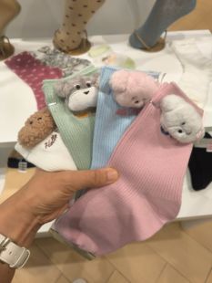 tutuanna 目前可爱短袜立体毛绒动物图案女士短袜 25年春夏新款