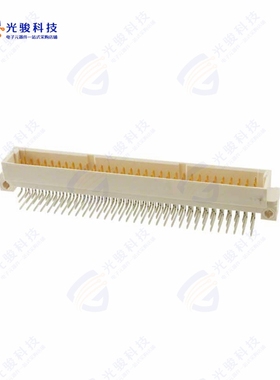 5536437-4《CONN DIN PLUG 96POS PCB RA GOLD》