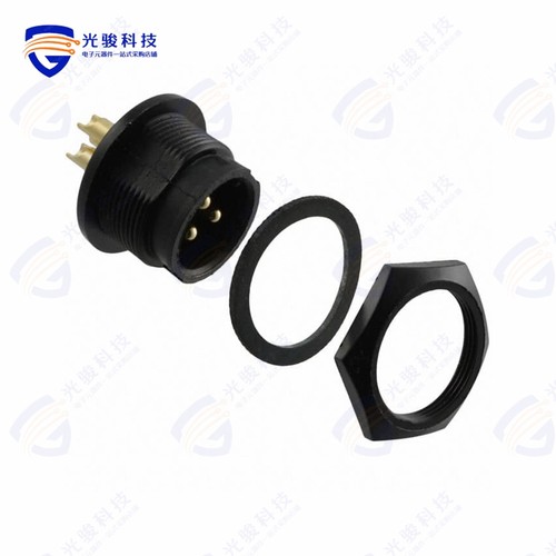 4182-3PG-300《CONN RCPT MALE 3P GOLD SLDR CUP》