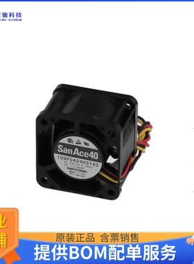无刷直流风扇109P0424H3143【FAN AXL 40X28MM 24VDC RECT CONN】