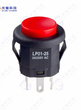 LP0125CMKW01C 《SWITCH PUSHBUTTON DPDT 3A 125V》