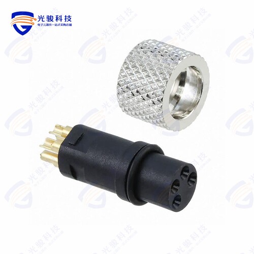 854-004-203RLS4《CONN PLUG FMALE 4P GOLD SLDR CUP》