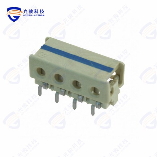 1-2106751-4《CONN WIRE IDC 4POS 20AWG PCB RA》