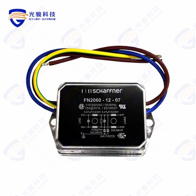 FN2060-12-07《LINE FILTER 250VAC 12A CHASS MNT》