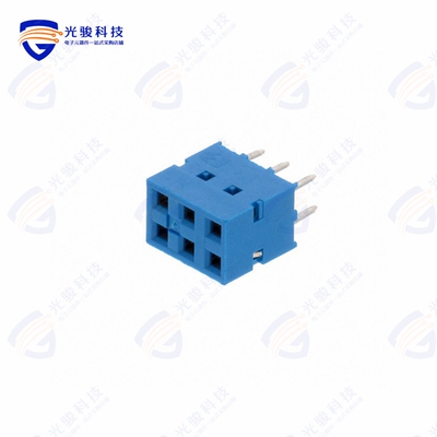 76342-303LF《CONN RCPT 6POS 0.1 GOLD PCB》