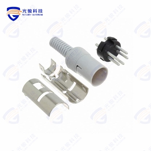 MALE PLUG CONN 5POS SOLDER DIN 12GM5MX