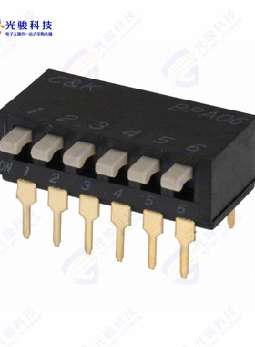 BPA06B 《SWITCH PIANO DIP SPST 100MA 5V》