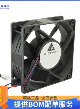 无刷直流风扇1-NPT/603-1469【FAN AXL 120X38MM 12VDC RECT CONN