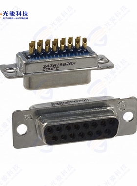 242A26870X《CONN D-SUB RCPT 15POS SLDR CUP》