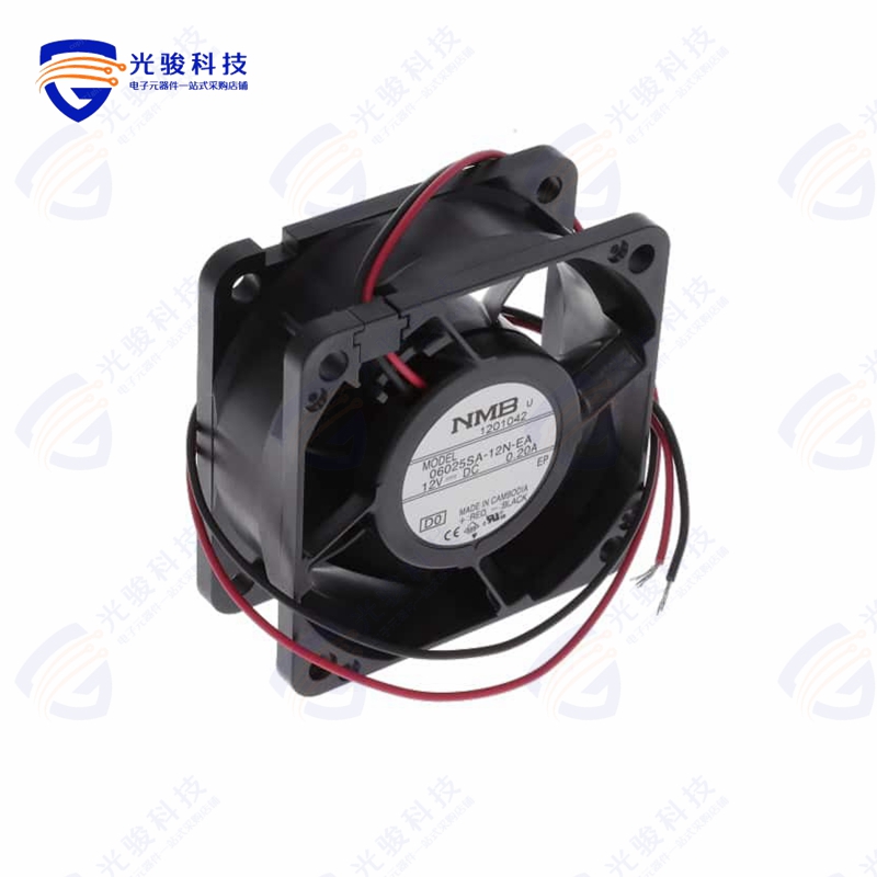 06025SA-12N-EA-D0《FAN 60MM X 25MM 12VDC STD 2 WIRE》