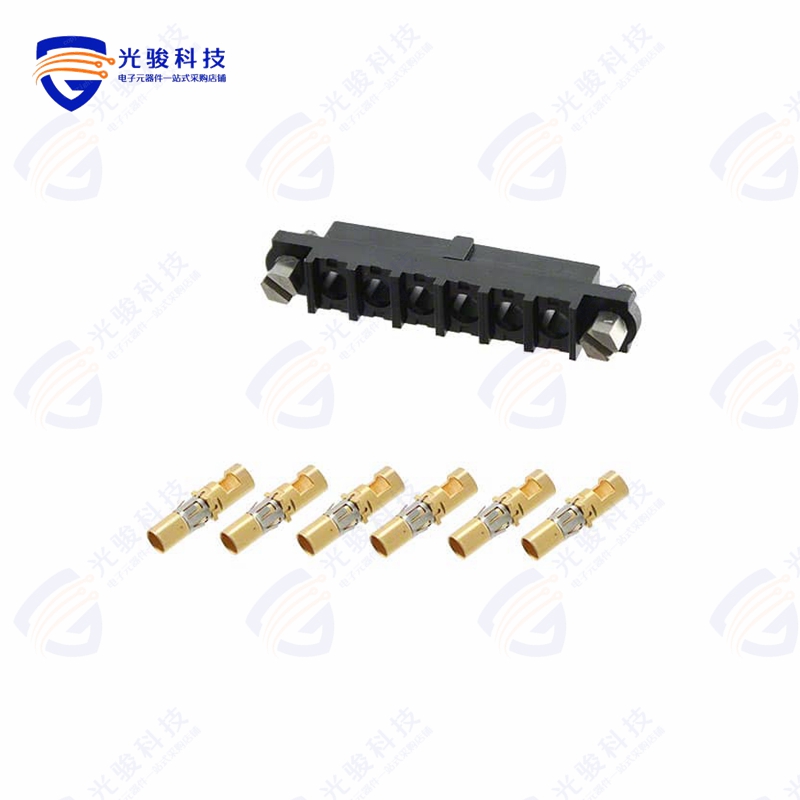M80-4000000F1-06-325-00-000《CONN+RCPT+6POS+SOLDER+12AWG+GOL