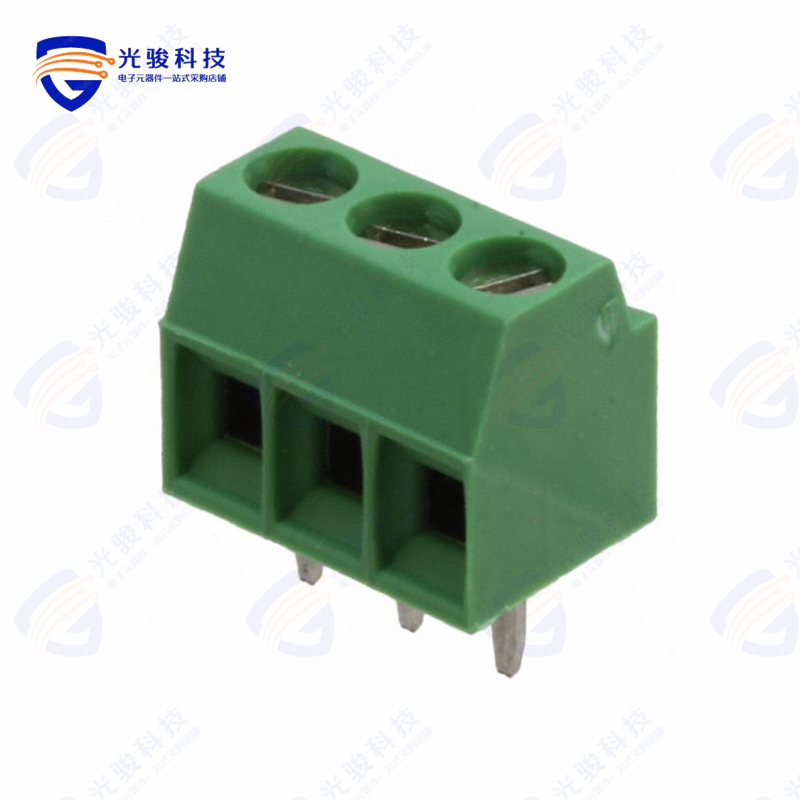 1546551-3《TERM BLK 3POS SIDE ENT 3.5MM PCB》