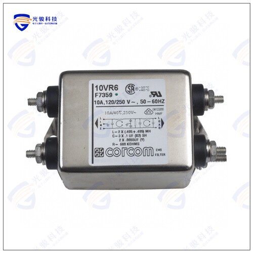 10VR6 滤波器LINE FILTER 250VAC 10A CHASS MNT