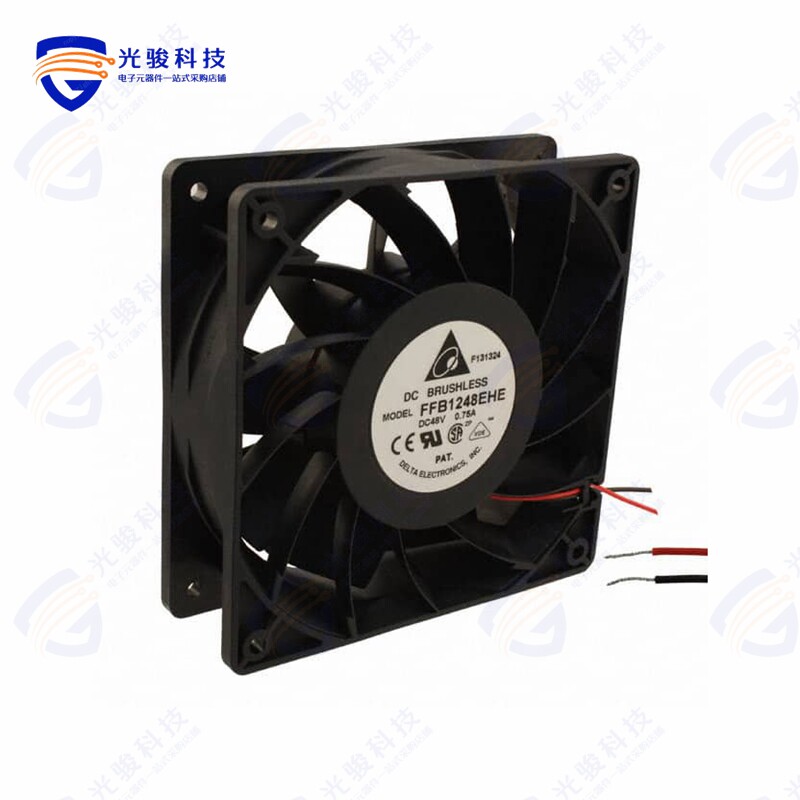 FFB1248EHE《FAN AXIAL 120X38MM 48VDC WIRE》 - 实物图