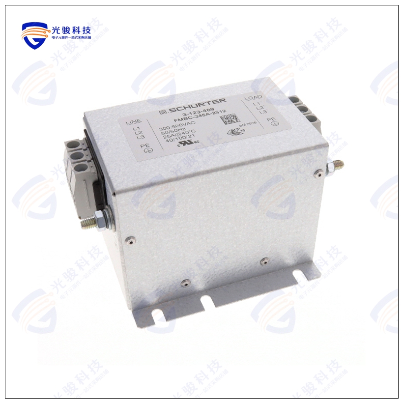 FMBC-345A-2512 滤波器LINE FILTER 520VAC 25A CHASS MNT